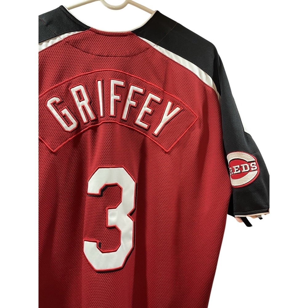 Ken Griffey Jr MLB Cincinnati Reds Jersey#3 Genuine Merchandise - Picture 12 of 15